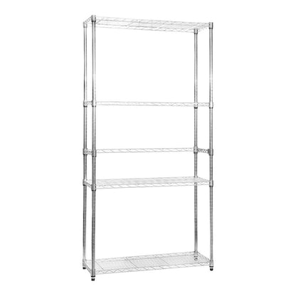 Side or Rear Support Rail for Chrome Wire Shelving