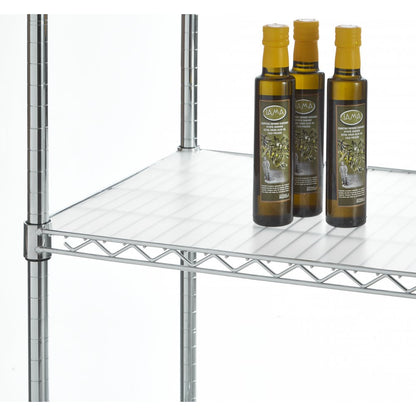 Plastic Shelf Liner for Chrome Wire Shelving - Fits 350mm Depth Shelves