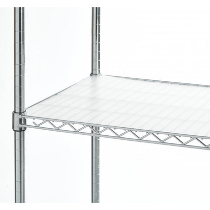 Plastic Shelf Liner for Chrome Wire Shelving - Fits 450mm Depth Shelves