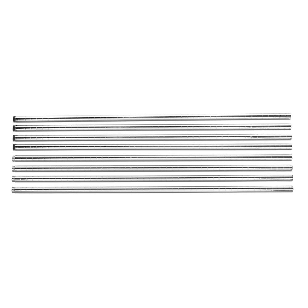 Upright Posts for Chrome Wire Shelving in 25mm Diameter - Set of 4
