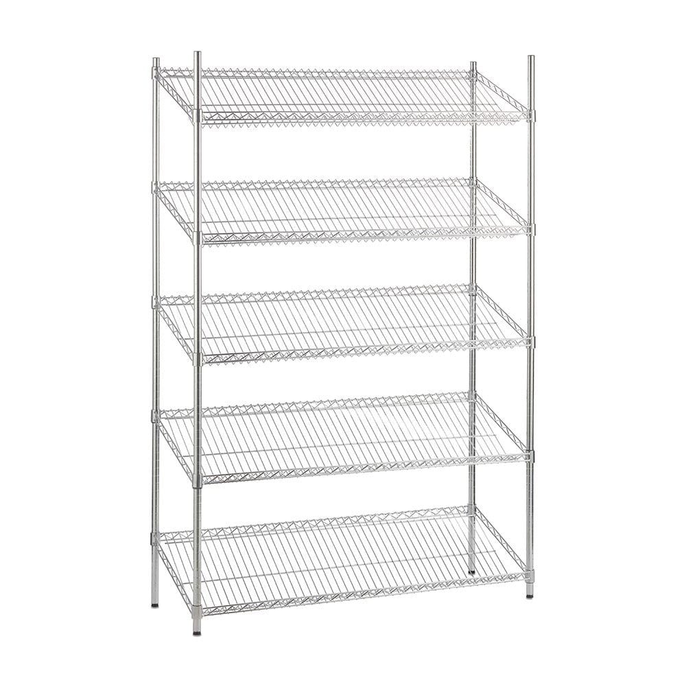 Slanted Wire Shelf for Chrome Wire Shelving - 450mm Depth Shelves