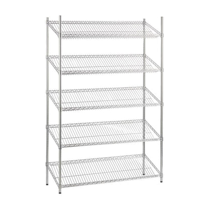 Slanted Wire Shelf for Chrome Wire Shelving - 450mm Depth Shelves