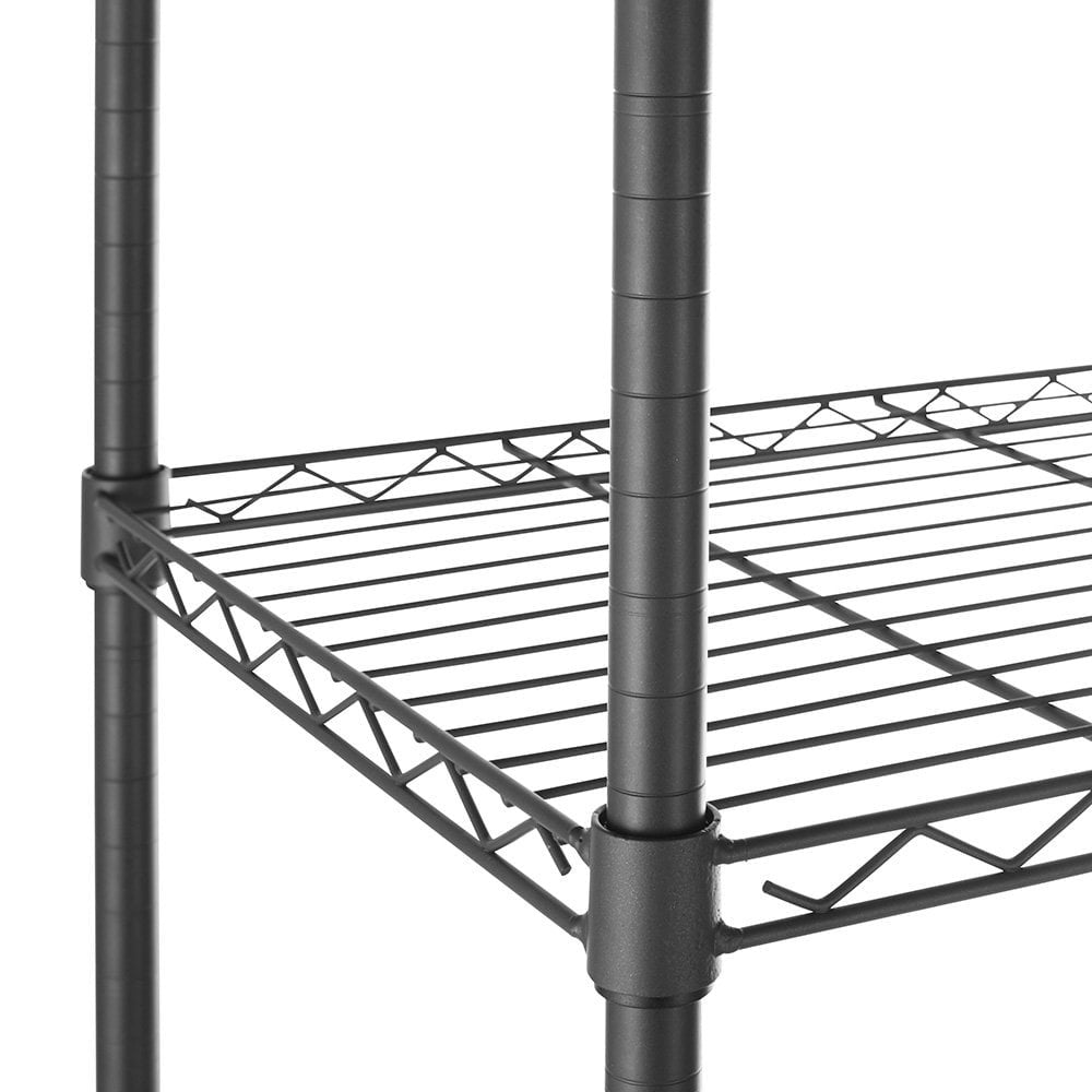 6 Tier Carbon Grey Shelving Unit - H1800 x W900 x D350mm