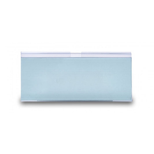 Pack of 10 Shelf Edge Label Holders for Chrome Wire Shelving - W100mm