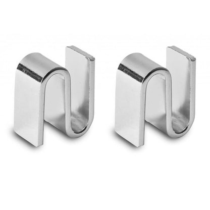 Pack of 2 Chrome Shelf Joining Brackets for Chrome Wire Shelving