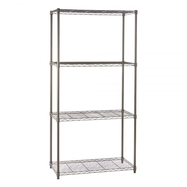 Upright Posts for Carbon Grey Wire Shelving in 25mm Diameter and H1800mm - Set of  4