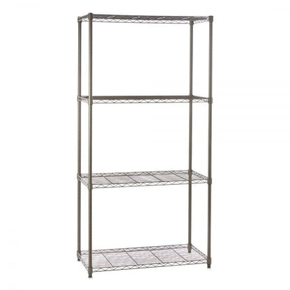 Upright Posts for Carbon Grey Wire Shelving in 25mm Diameter and H1800mm - Set of  4