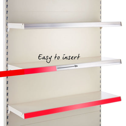 Red Backing Strip for Retail Shelving Shelf-Edge/EPOS Strips
