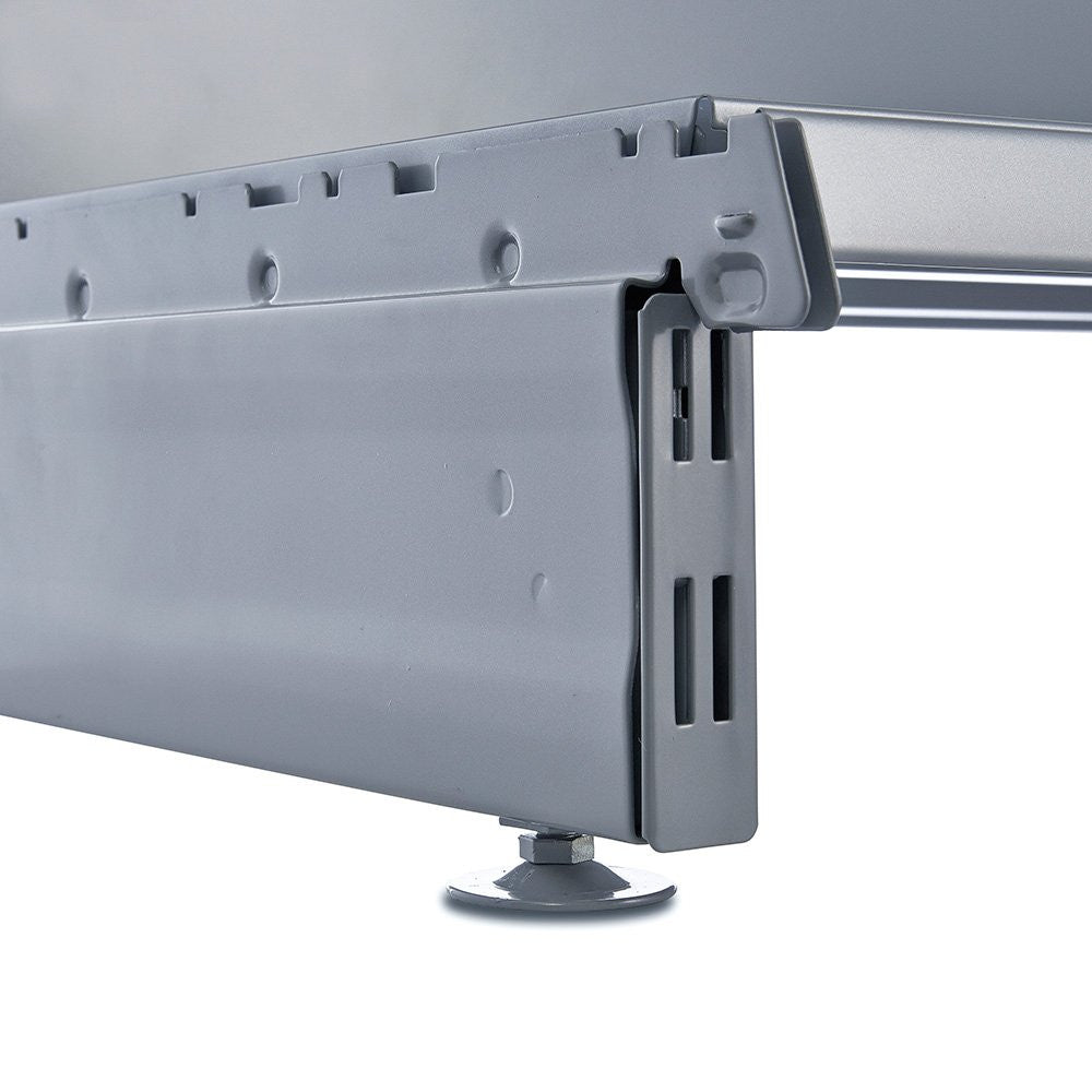 Silver End of Run for Retail Gondola Unit