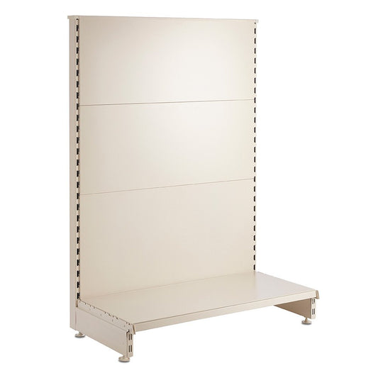 Jura White End Bay for Retail Shelving Gondola Bays - H1400 x W1000 x D500mm