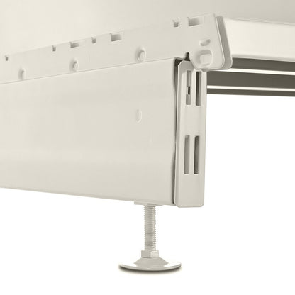 Jura White End Bay for Retail Shelving Gondola Bays - H1400 x W1000 x D500mm