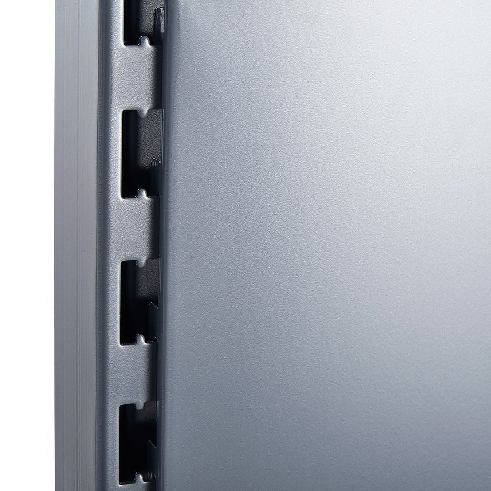 Silver End Bay for Retail Shelving Gondola Bays - H1400 x W1000 x D500mm