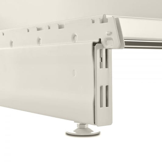 Jura White Base Leg for Retail Shelving Units - H160mm