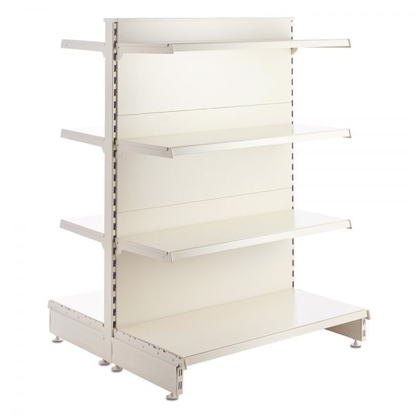 Jura White Base Leg for Retail Shelving Units - H160mm
