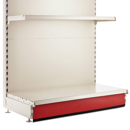 Kick Plinth for Retail Shelving Wall or Gondola Units - W1000mm