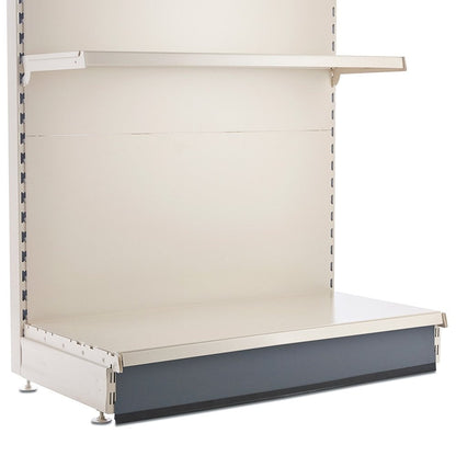 Kick Plinth for Retail Shelving Wall or Gondola Units - W1000mm