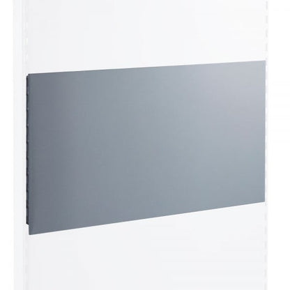 Silver Plain Back Panel for Retail Shelving Units