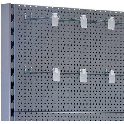 Silver Perforated Back Panel for Retail Shelving Units - H400mm