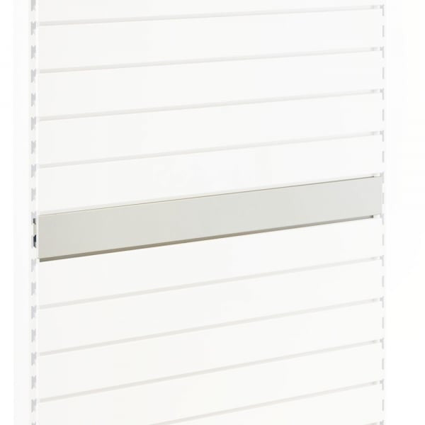 Jura White Slatwall Back Panel for Retail Shelving Units - H100mm