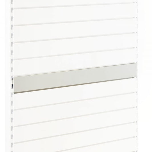 Jura White Slatwall Back Panel for Retail Shelving Units - H100mm