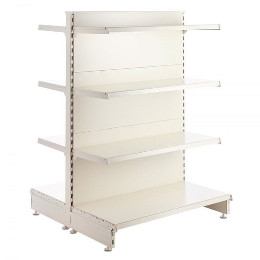 Jura White Plain Back Panel for Retail Shelving Units