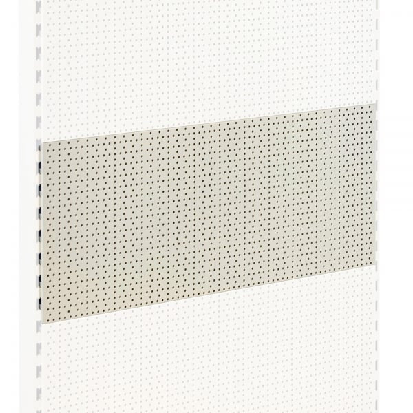 Jura White Perforated Back Panel for Retail Shelving Units - H400mm