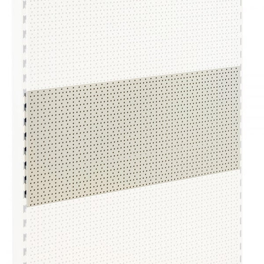 Jura White Perforated Back Panel for Retail Shelving Units - H400mm
