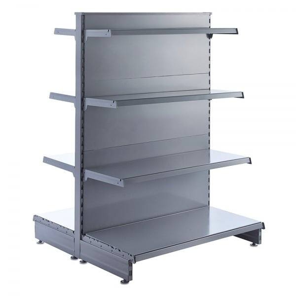 Silver Shelf for Retail Shelving Units (No Brackets) - Choice of Size