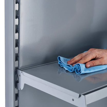 Silver Shelf for Retail Shelving Units (No Brackets) - Choice of Size