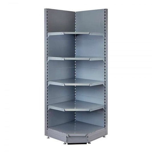 Silver Internal Shelf for Retail Shelving Units (No Brackets) - 90 Degree