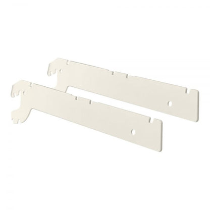 Jura White Pair of Shelf Brackets for Retail Shelving Units