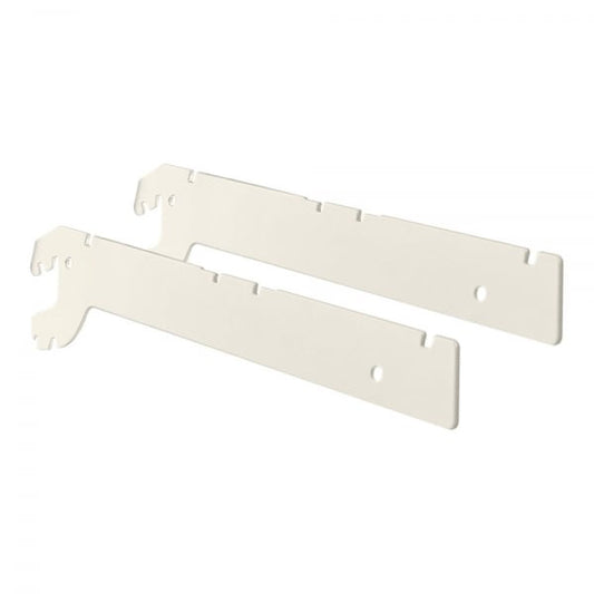 Jura White Pair of Shelf Brackets for Retail Shelving Units