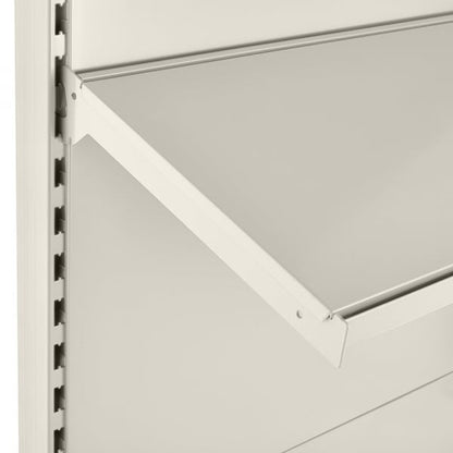 Jura White Pair of Shelf Brackets for Retail Shelving Units