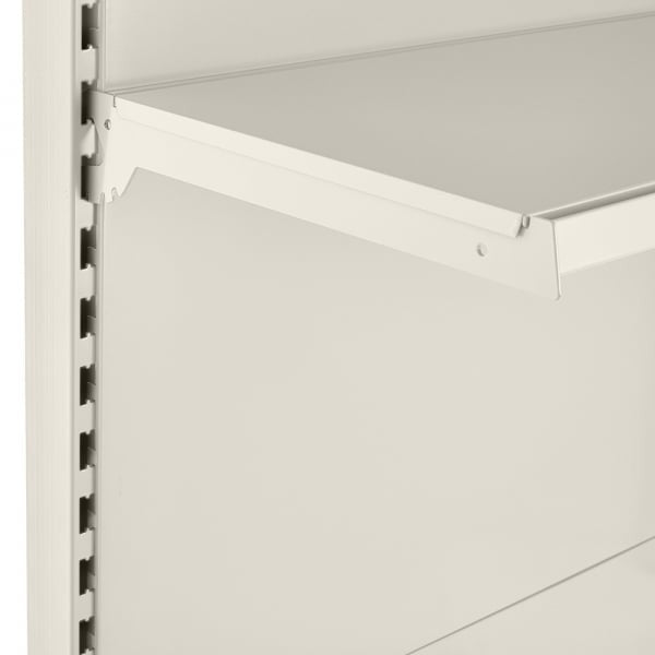 Jura White Pair of Shelf Brackets for Retail Shelving Units