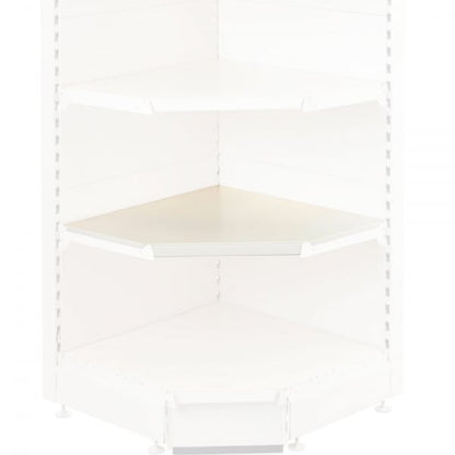 Jura White Internal Shelf for Retail Shelving Units (No Brackets) - 90 Degree