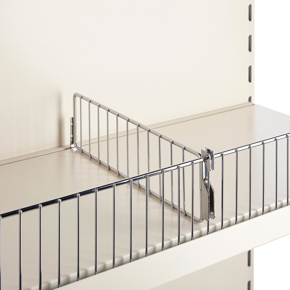 Low Wire Shelf Dividers for Retail Shelving Units - H75mm