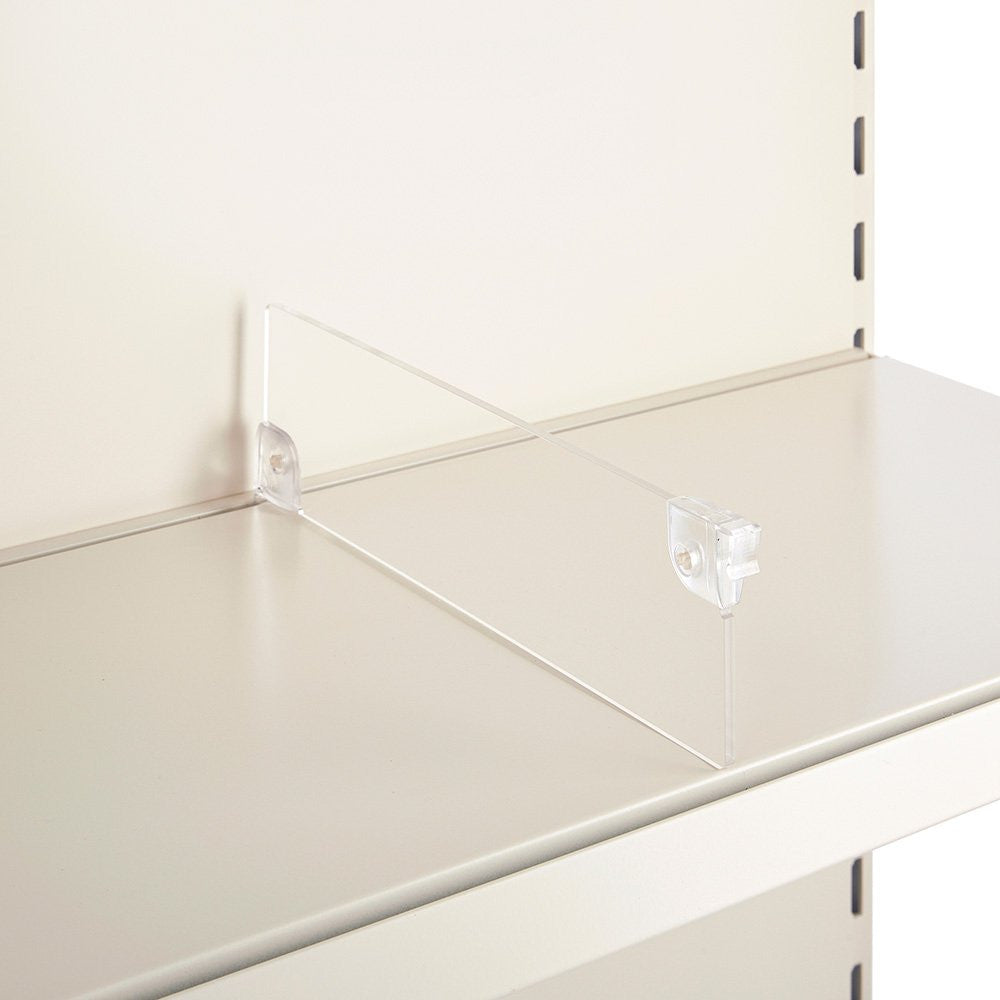 Acrylic Shelf Divider for Retail Shelving Units - H75mm