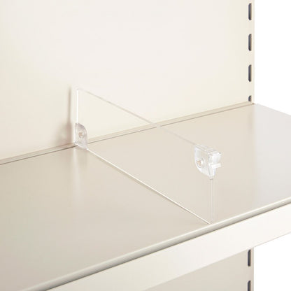 Acrylic Shelf Divider for Retail Shelving Units - H75mm