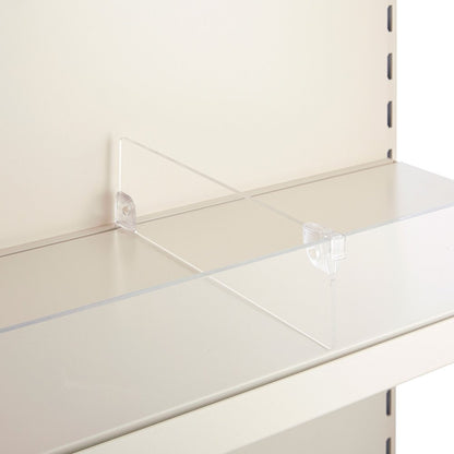 Acrylic Shelf Divider for Retail Shelving Units - H75mm