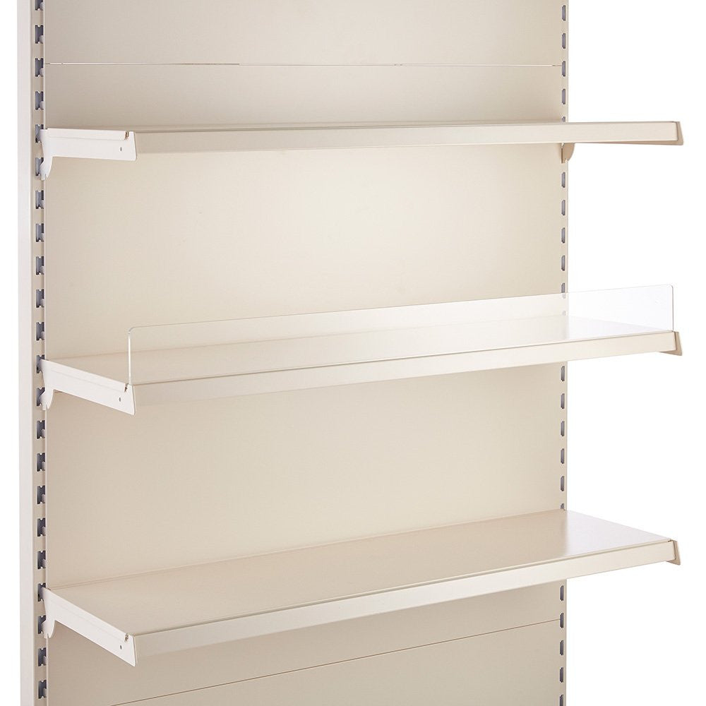 Acrylic Shelf Riser for Retail Shelving Units - H95mm (75mm Exposed)
