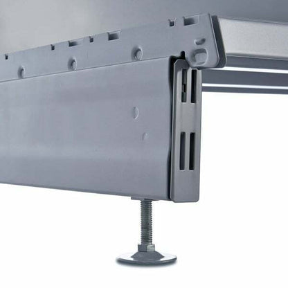 Silver Retail Shelving Modular Wall Unit - Plain Back Panels - Base Shelf Only - H1800mm