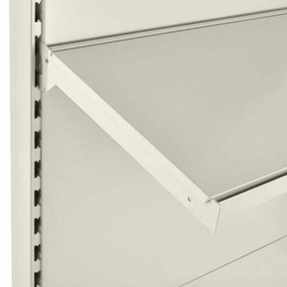 Jura White Retail Shelving Modular Wall Unit - 4 x 370mm Shelves - H1800mm