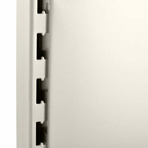 Jura White Retail Shelving Modular Wall Unit - Plain Back Panels - 1 x Base Shelf - H1800mm