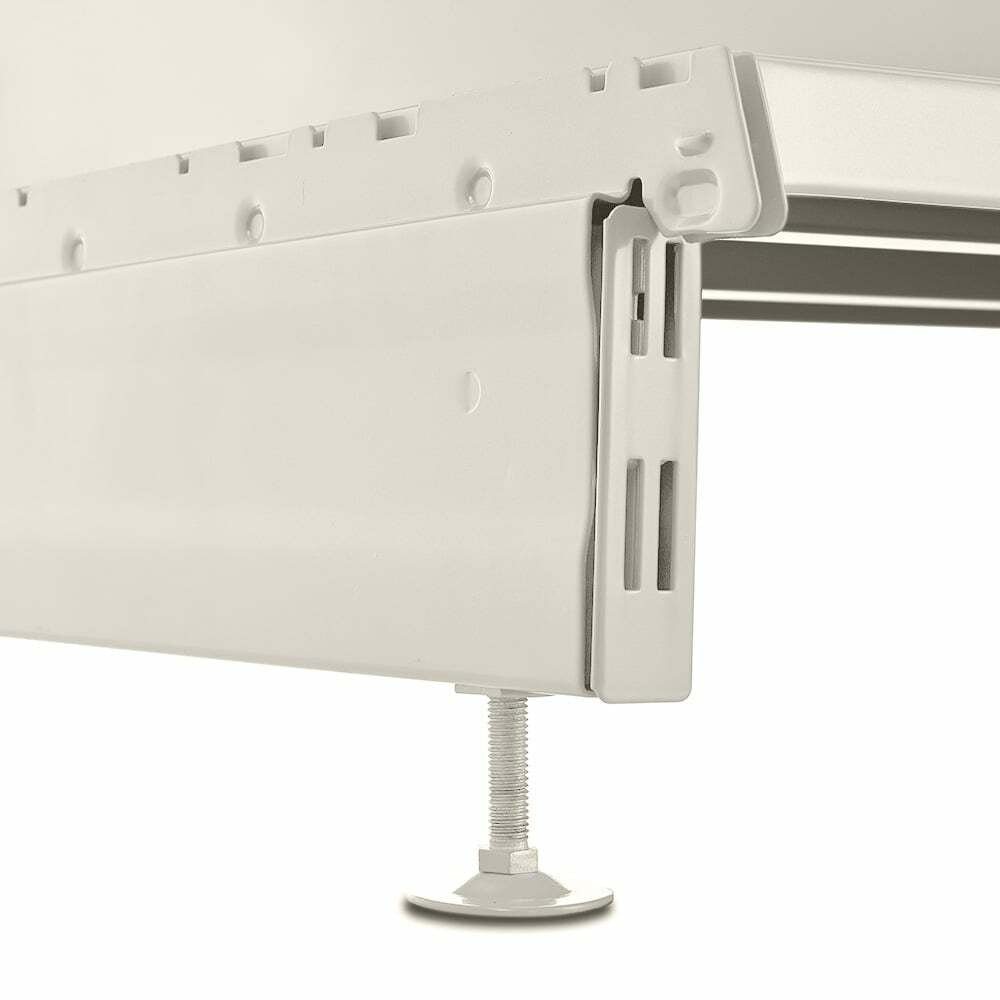 Jura White Retail Shelving 90 Deg. Wall Corner Unit - 1x Base Shelf - H1800 x W750mm