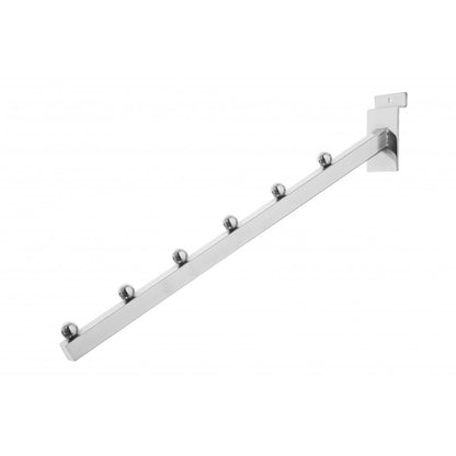 6 Ball Sloping Arm for Slatwall