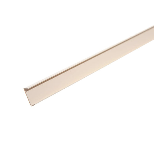 Cream End Cap for Slatwall Panels 2.4m