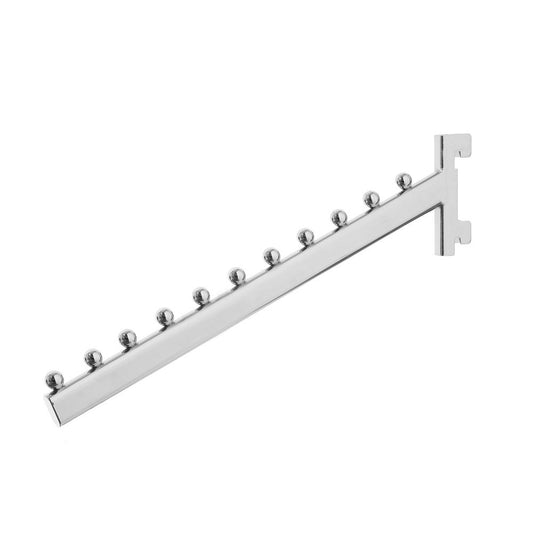Chrome 11 Ball Sloping Arm for Twin Slot