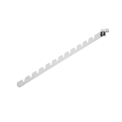 Chrome 12 Notch Sloping Arm for Back Bars