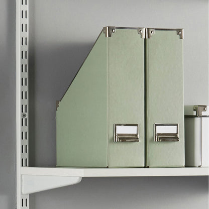 White Twin Slot Upright - 32mm Pitch