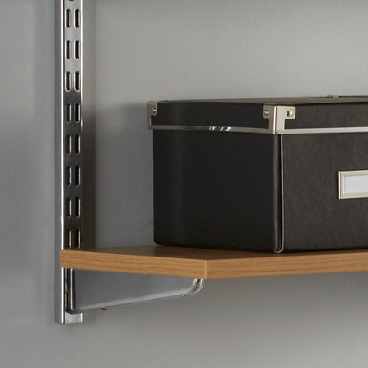 Chrome Twin Slot Upright - 32mm Pitch